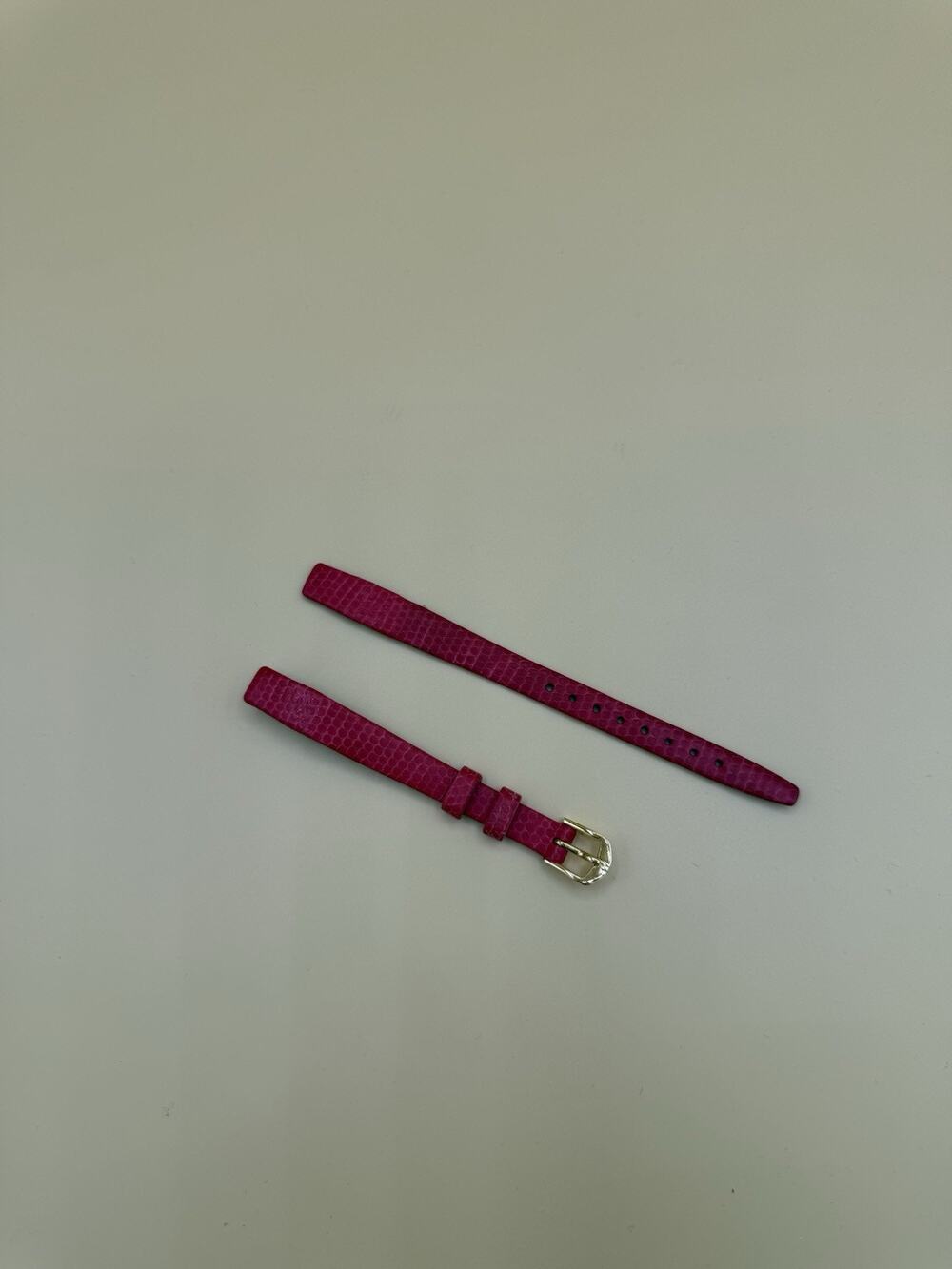 HIRSCH RAINBOW Red Genuine LEATHER 10mm Watch Band Strap